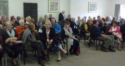 Members getting seated for a performance